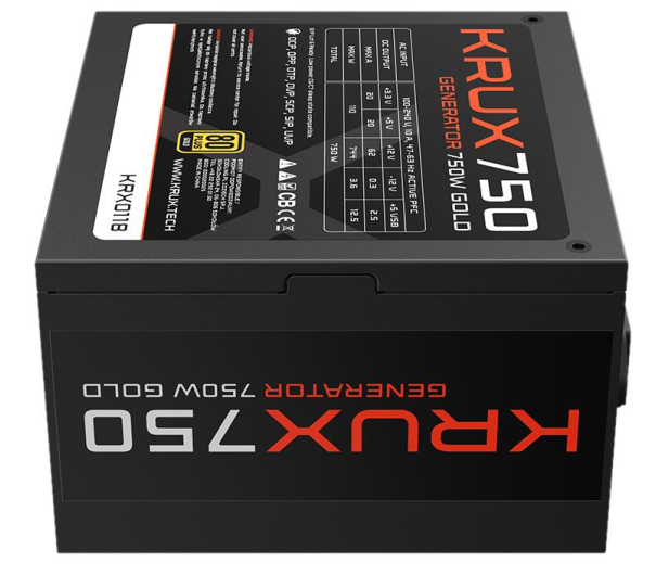 KRUX Generator 750W 80 Plus Gold - 1042955 - zdjęcie 8